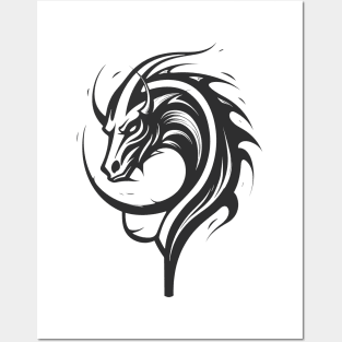 Dragon Beast Creature Fantasy Legend Vector Graphic Posters and Art